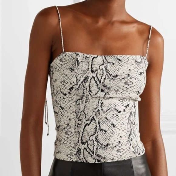 Reformation Meyer top Snake Print - Picture 4 of 8